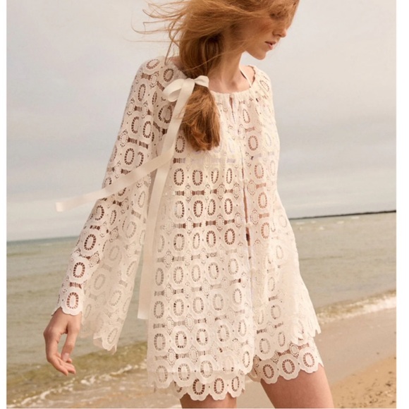 Hill House Tops - ISO Hill House Enella Tunic Lace Long-Sleeve M or L
